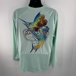 Ron Jon Surf Shop Key West Men UPF 50  Performance Long Sleeve Shirt Large (R1)